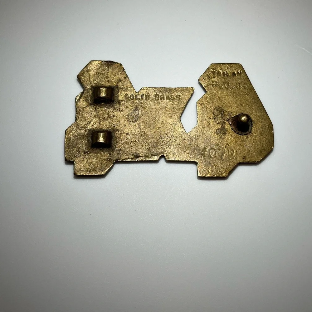 4x4 • Belt Buckle • Vintage • Brass